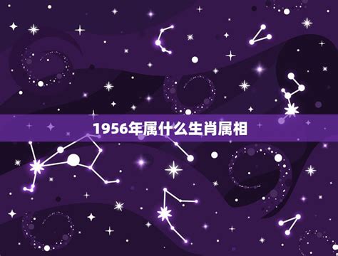 1956年生肖|1956年是什么生肖年 56年出生的人属什么